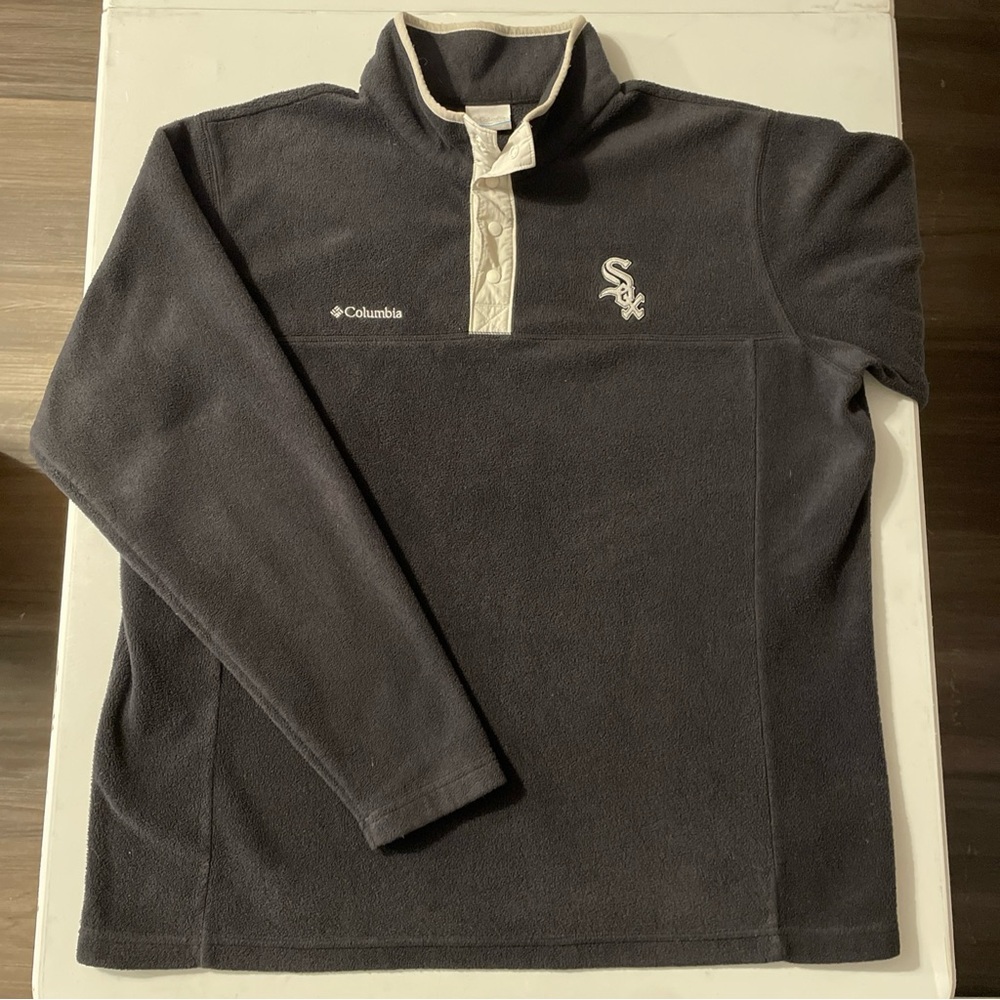 Chicago White Sox Columbia  1/4 Snap Pullover Fleece Jacket Men’s XL